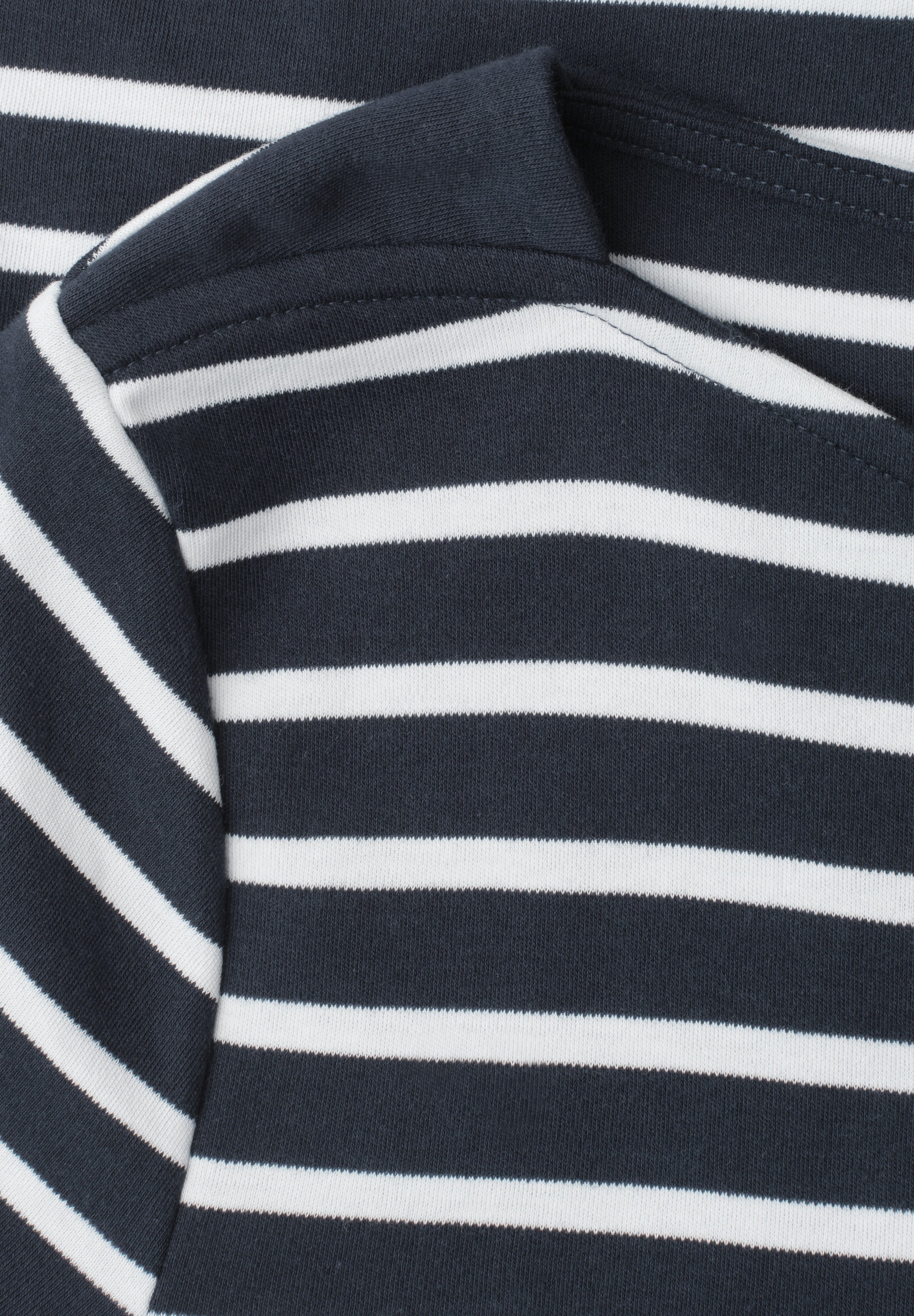 T-Shirt mit Boat Neck und Streifen