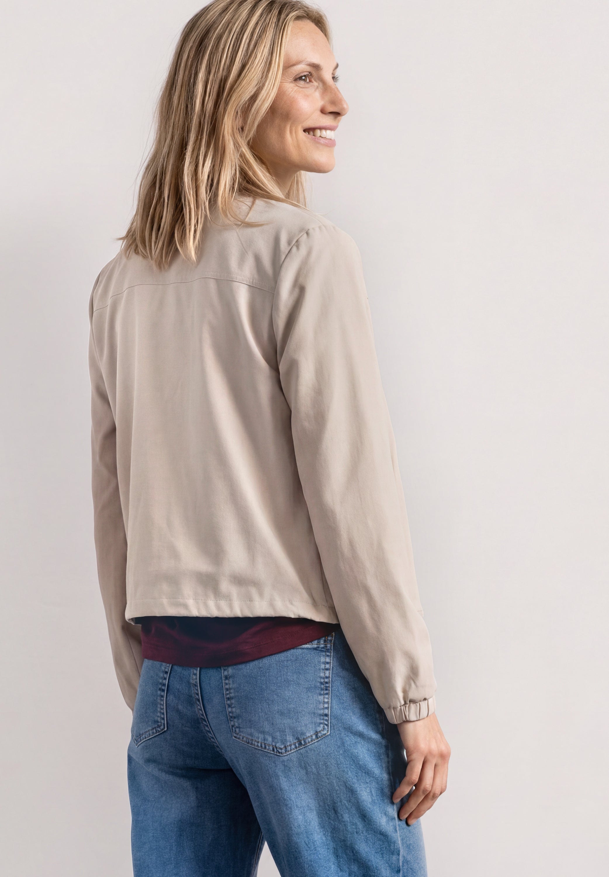 Langarm Blouson mit Zipper