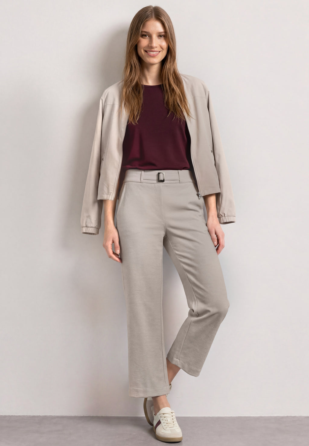 High Waist Culotte mit Schnallendetail