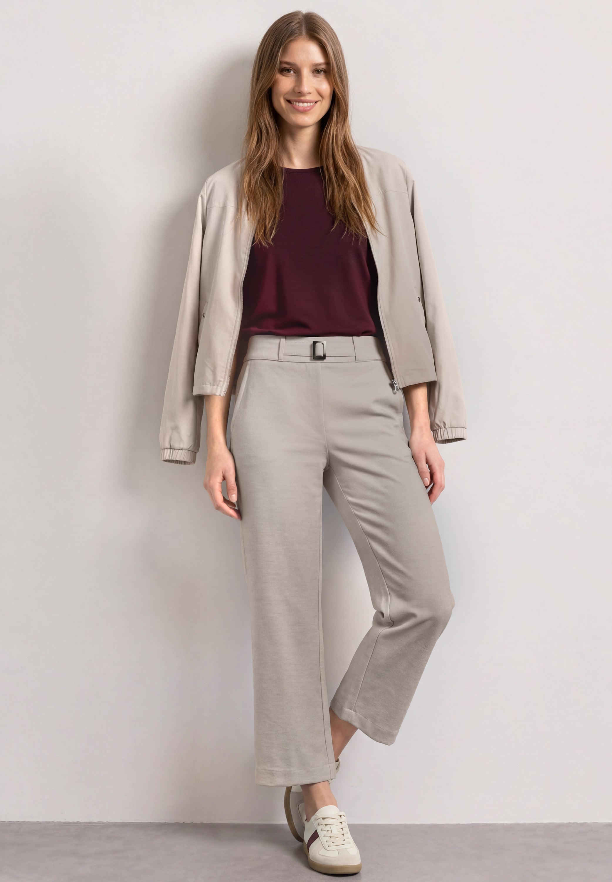 High Waist Culotte mit Schnallendetail
