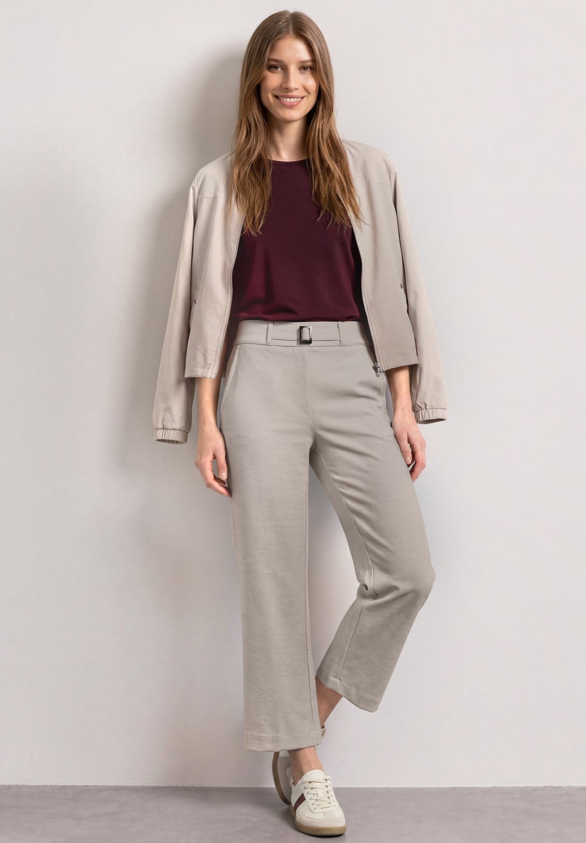Culotte mit Schnallendetail in Sand von Street One