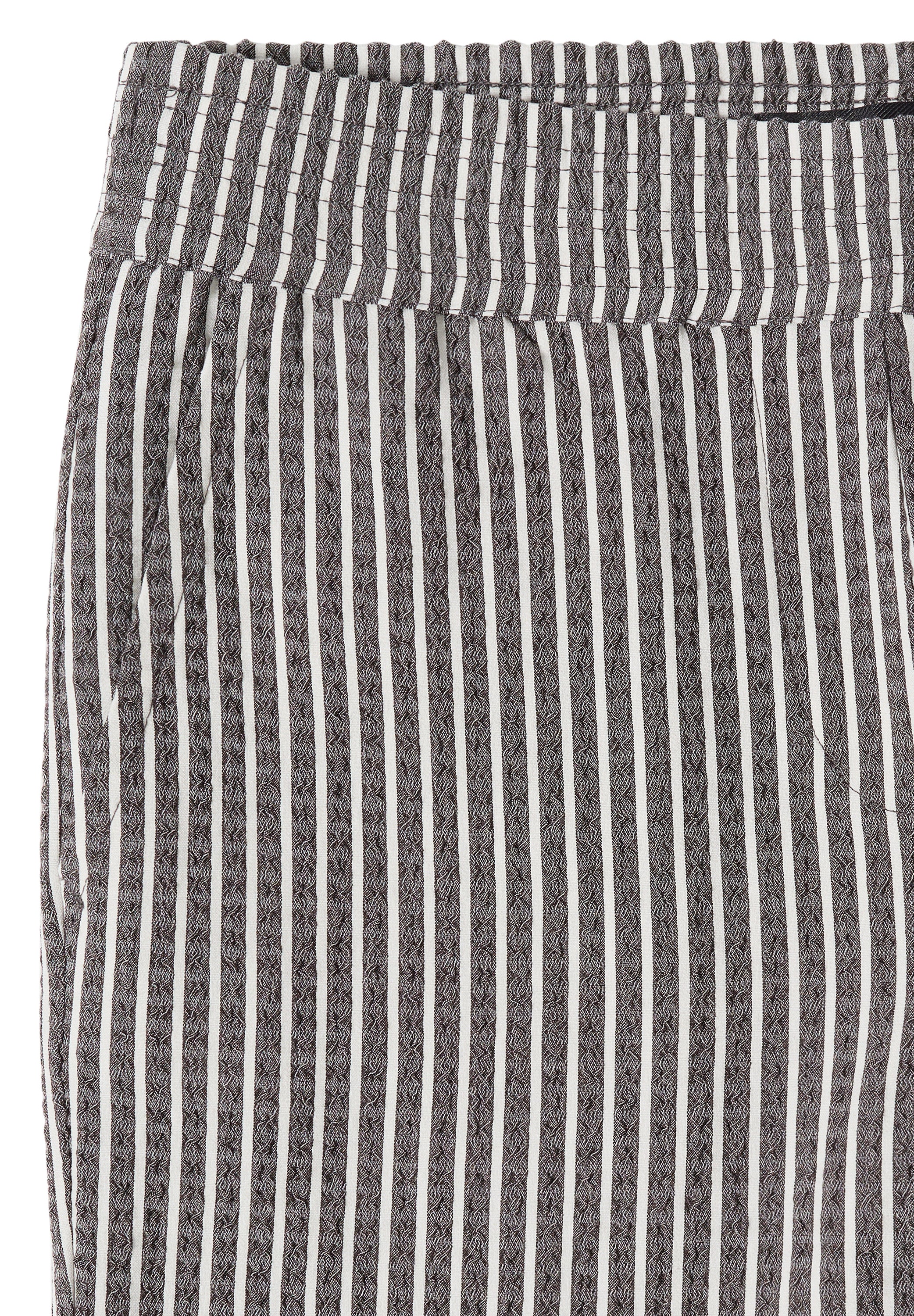 7/8 Wide Leg Hose in Seersucker-Qualität
