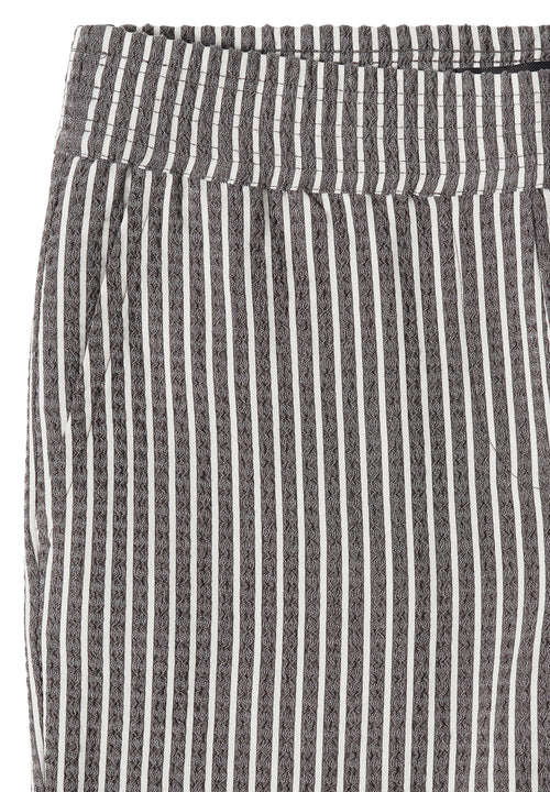 7/8 Wide Leg Hose in Seersucker-Qualität