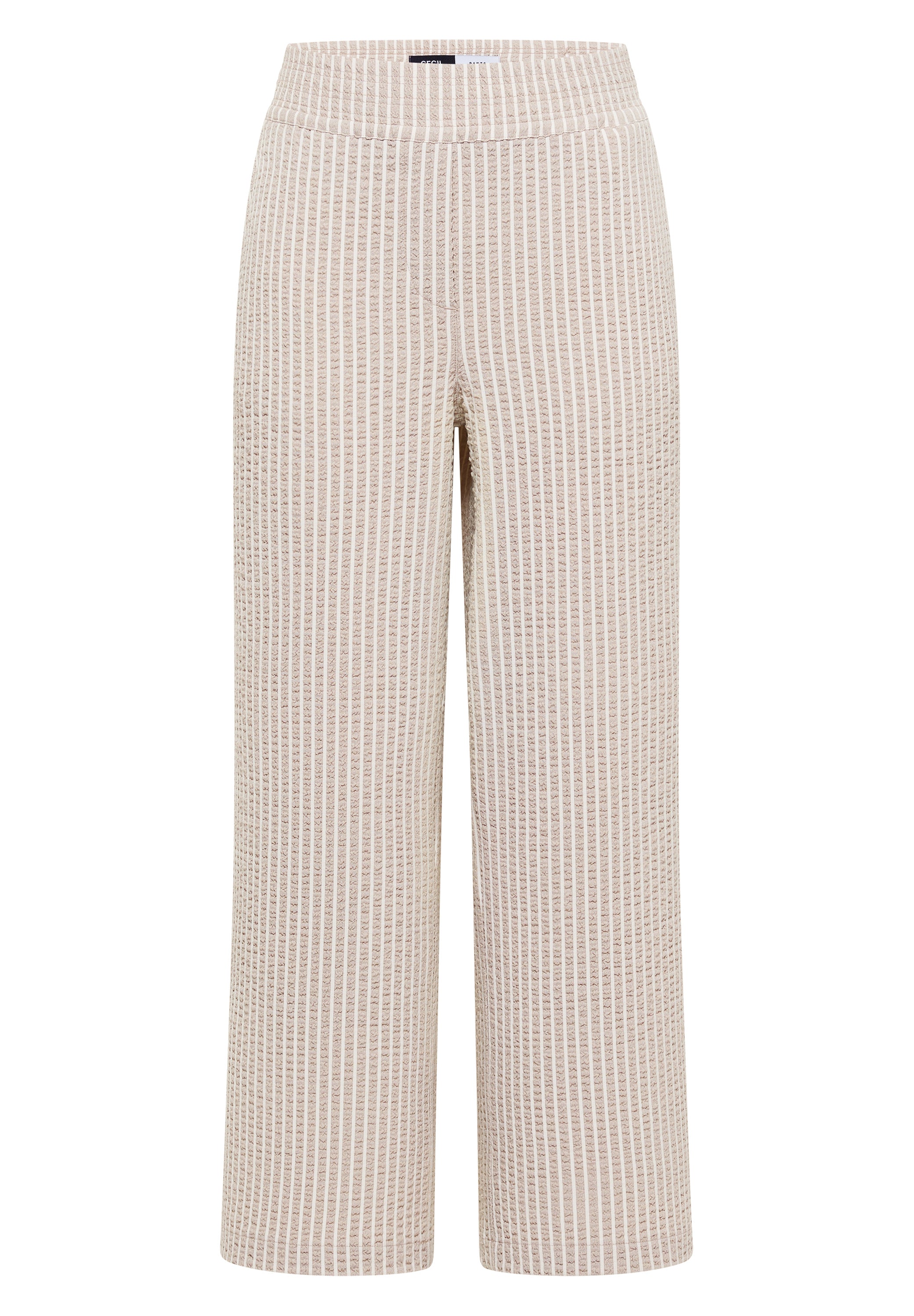 7/8 Wide Leg Hose in Seersucker-Qualität