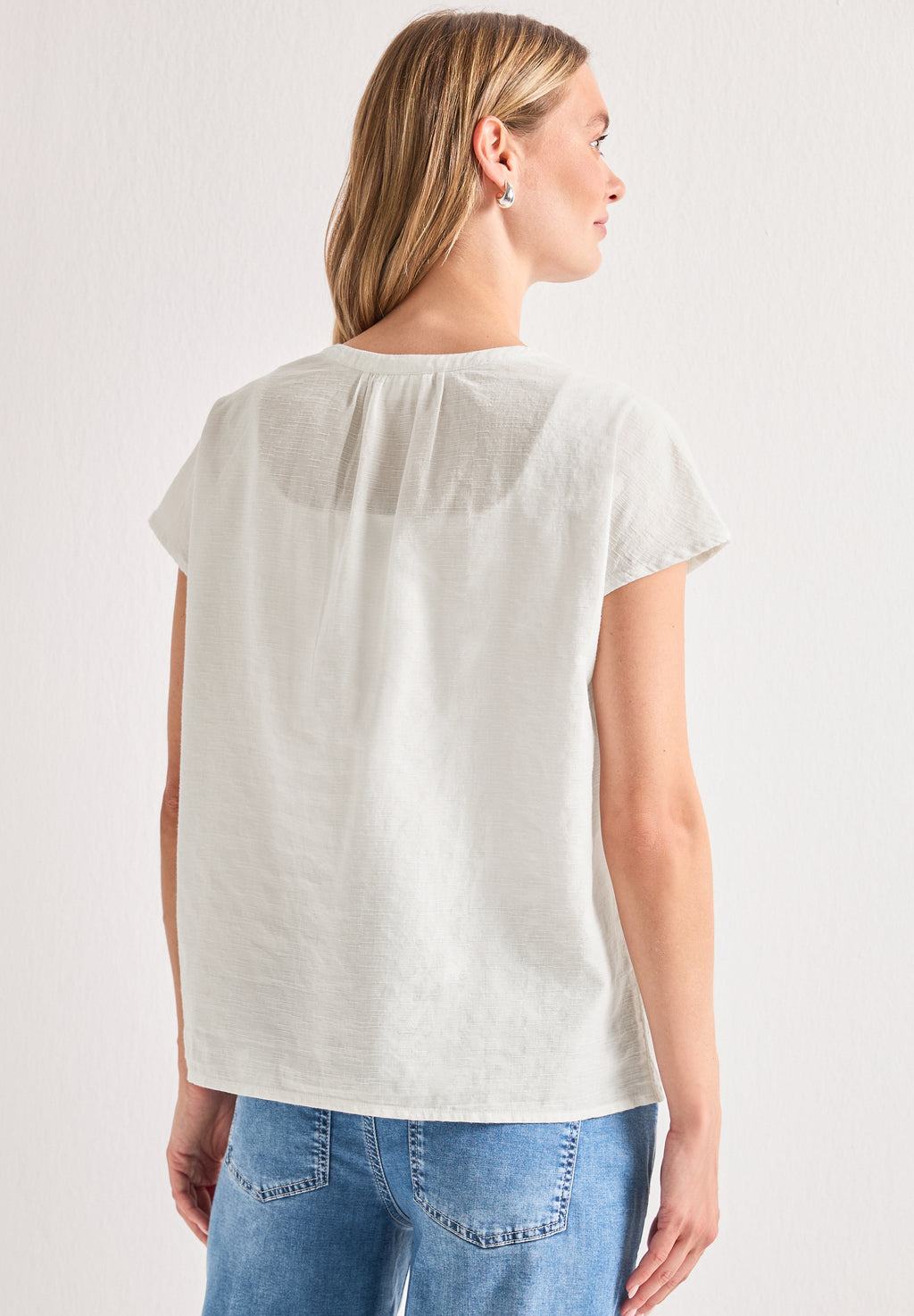 Dropped Shoulder Blusenshirt mit Tape