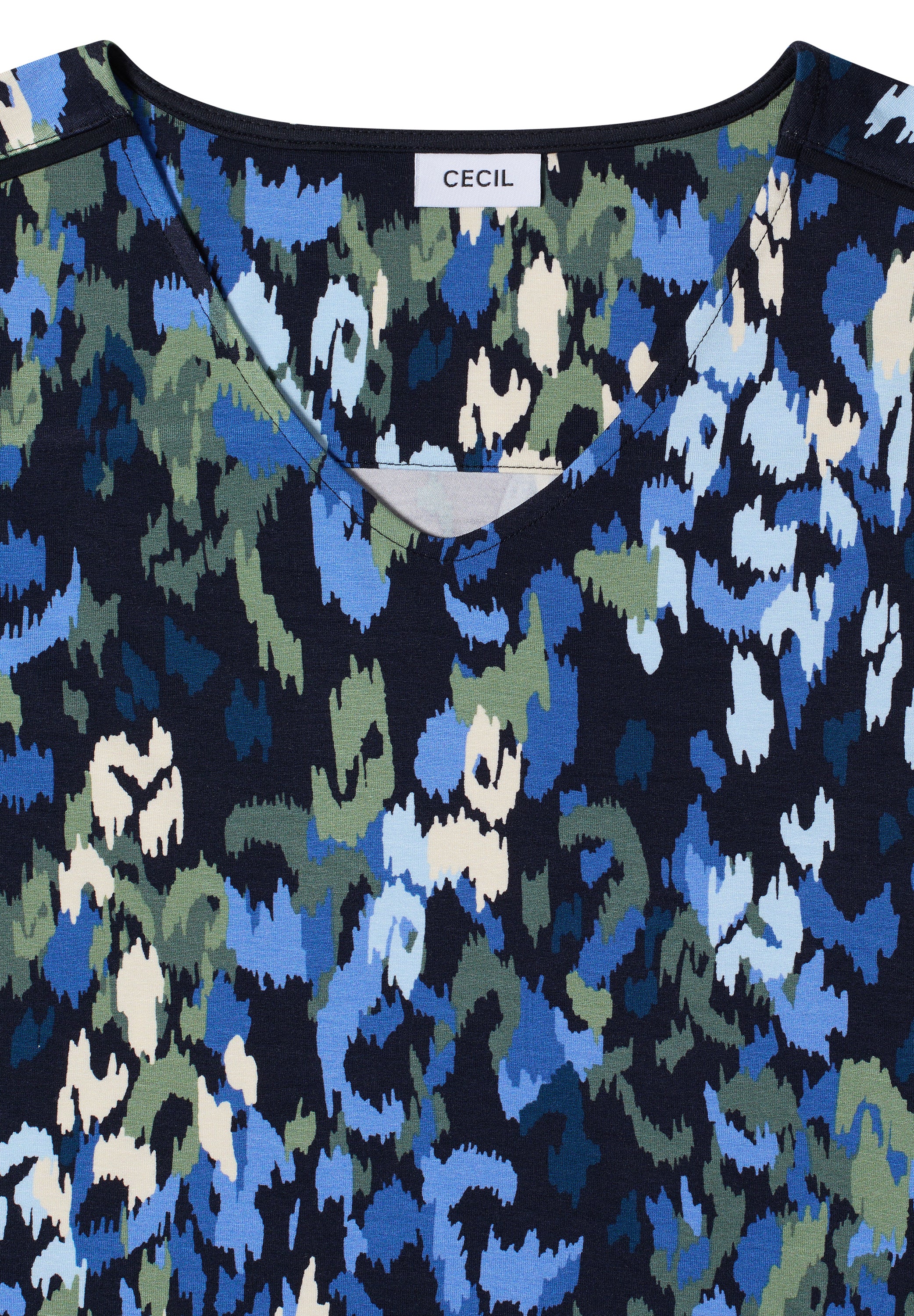 Knielanges Kleid aus Jersey mit Print