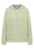 Langarm Jacke mit Kapuze und Struktur
