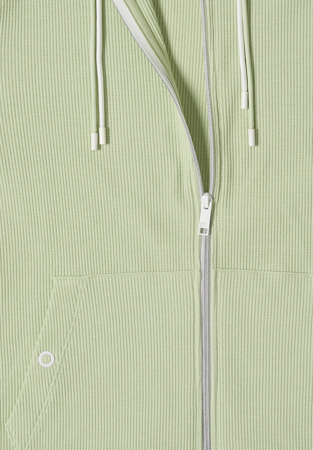 Langarm Jacke mit Kapuze und Struktur