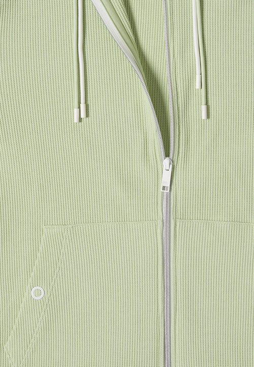 Langarm Jacke mit Kapuze und Struktur