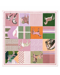 Da. Schal - Zheng Taschen - rosa - one size