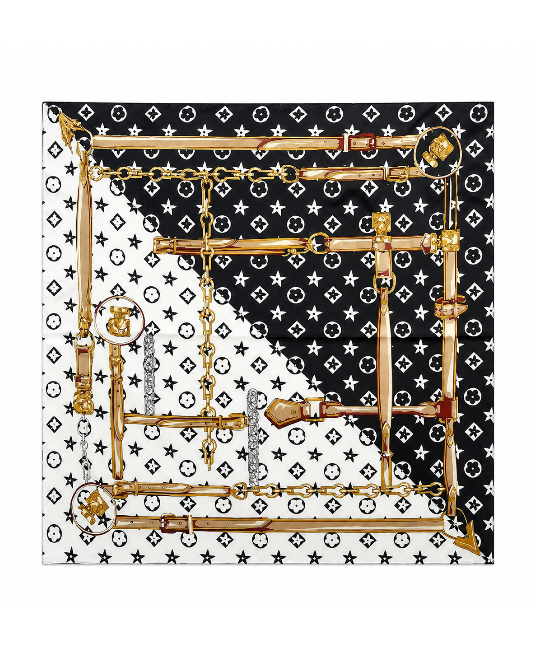 Da. Schal - Zheng Taschen - weiß - one size