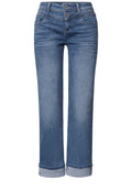 Straight Leg Jeans im Casual Fit mit Turn-Up