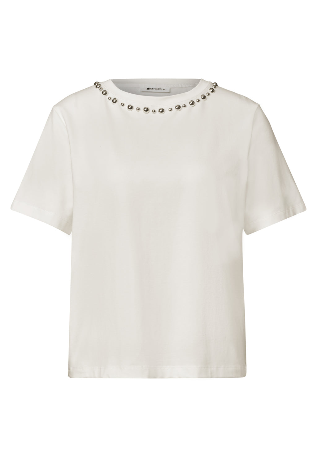 T-Shirt mit Rundhals und dekorativen Details