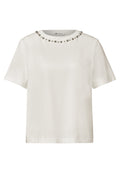 T-Shirt mit Rundhals und dekorativen Details
