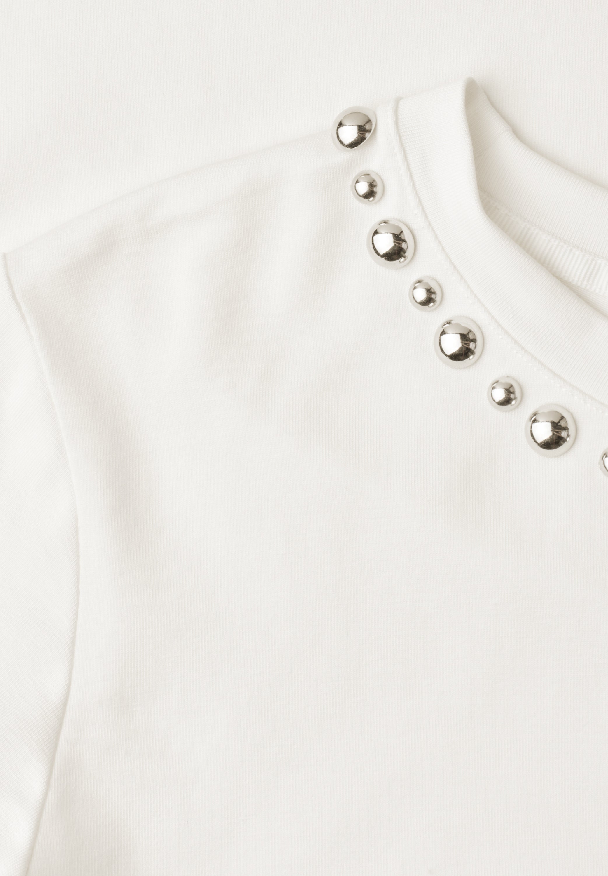 T-Shirt mit Rundhals und dekorativen Details