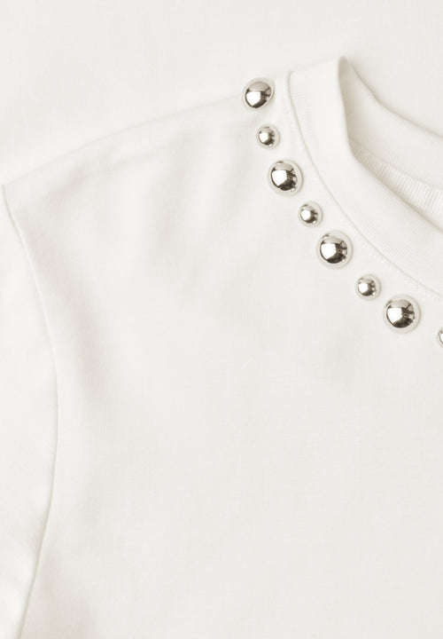 T-Shirt mit Rundhals und dekorativen Details