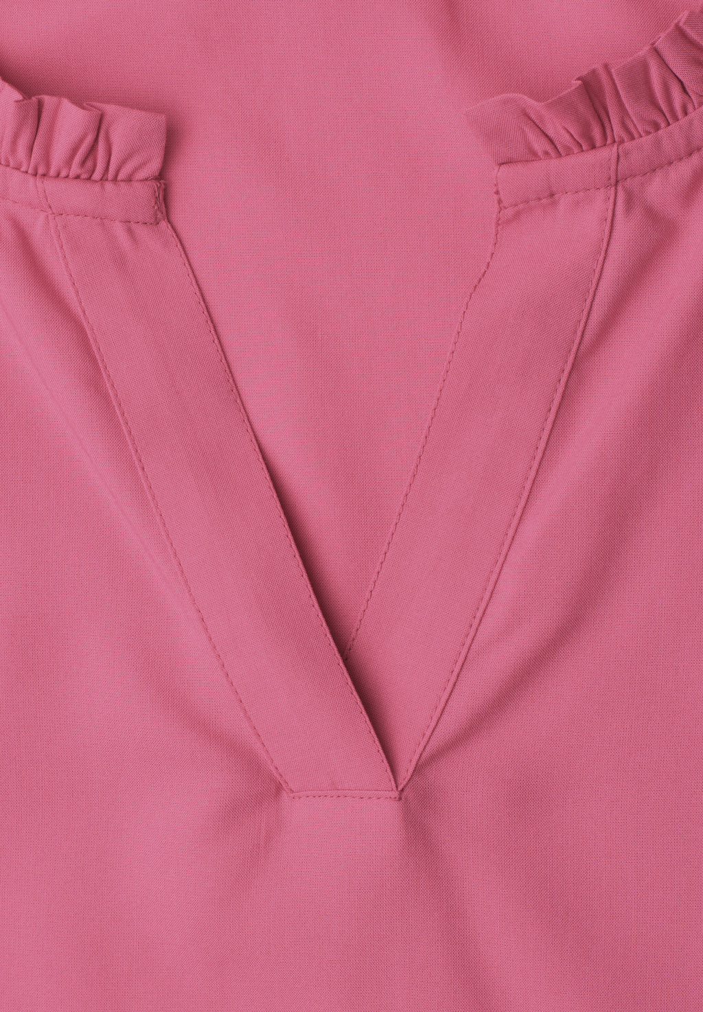 Blusenshirt mit Split Neck und Volant-Ärmeln