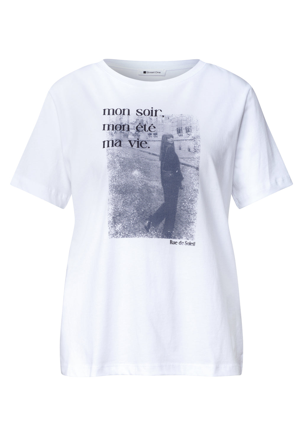 T-Shirt mit Rundhals und Fotoprint