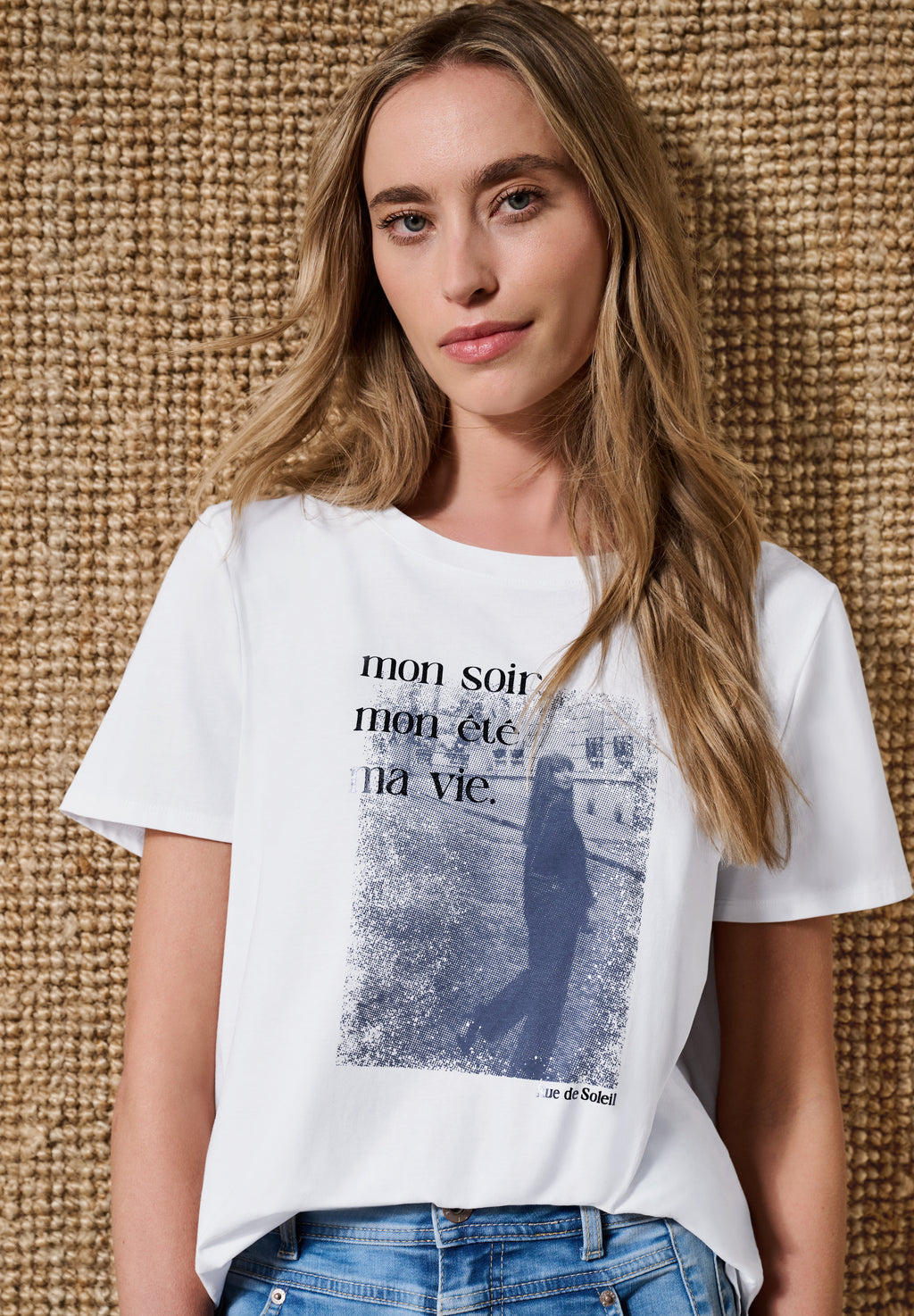 T-Shirt mit Rundhals und Fotoprint