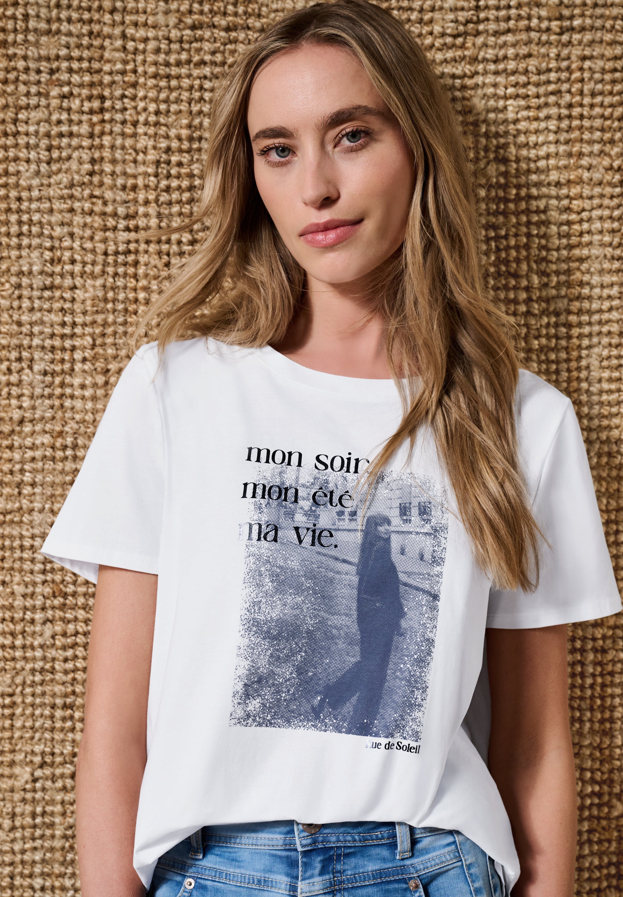 T-Shirt mit Rundhals und Fotoprint
