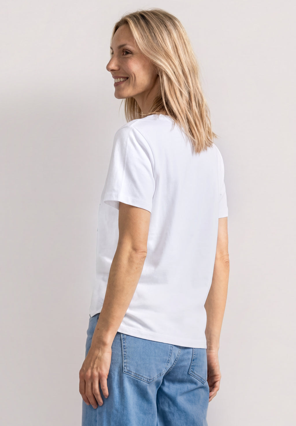 T-Shirt mit Rundhals und Fotoprint