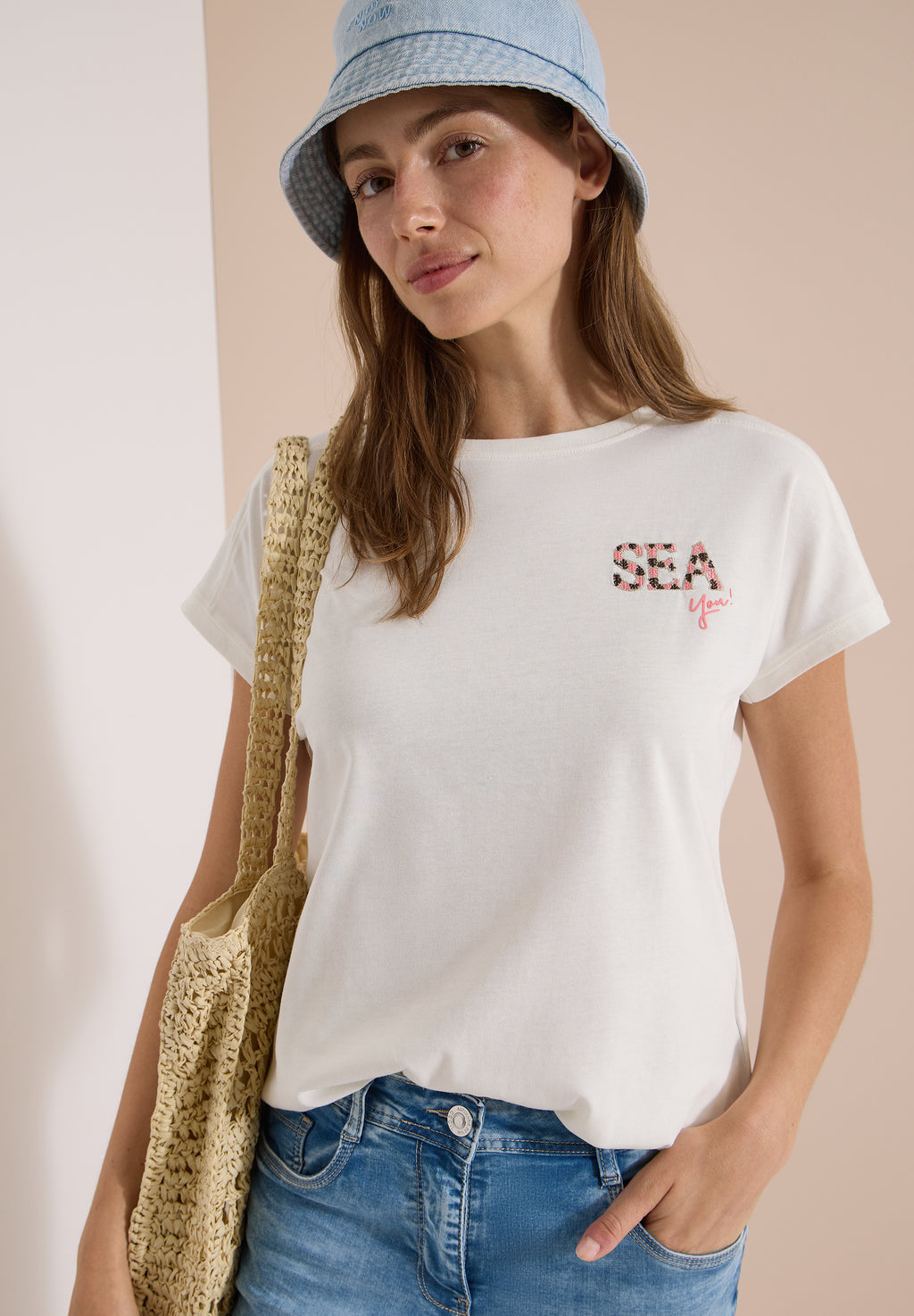 T-Shirt mit Rundhals und Embroidery