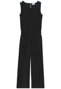 Wide Leg Jumpsuit im Strukturmix
