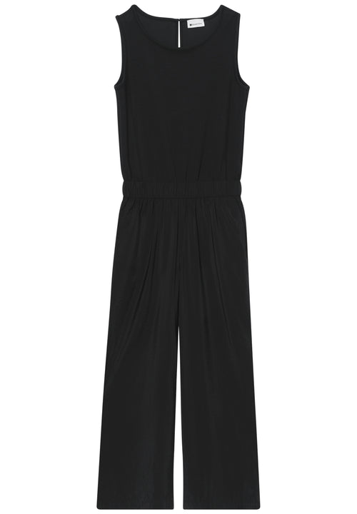 Wide Leg Jumpsuit im Strukturmix