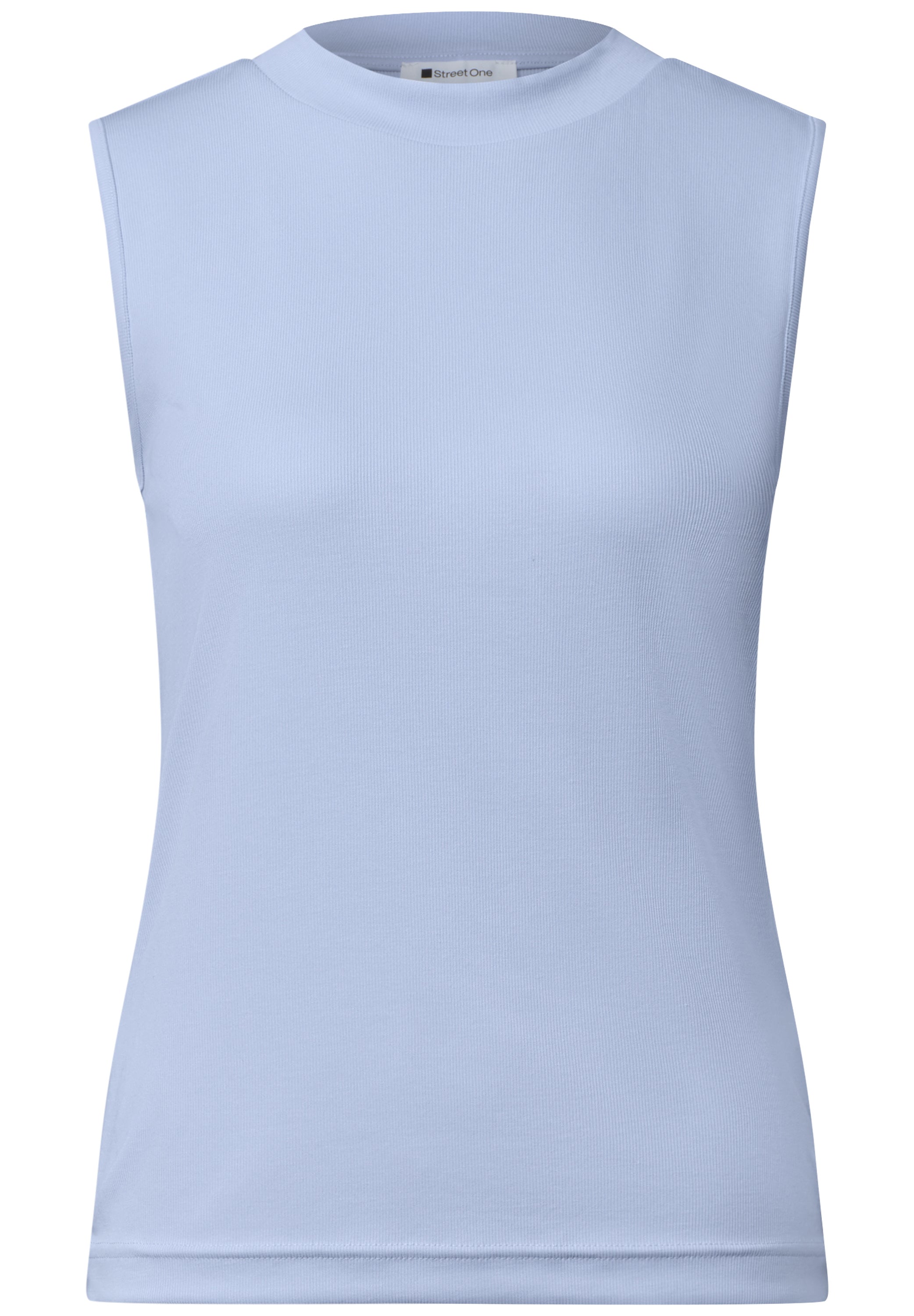 Top im Silk-Look mit Turtle Neck