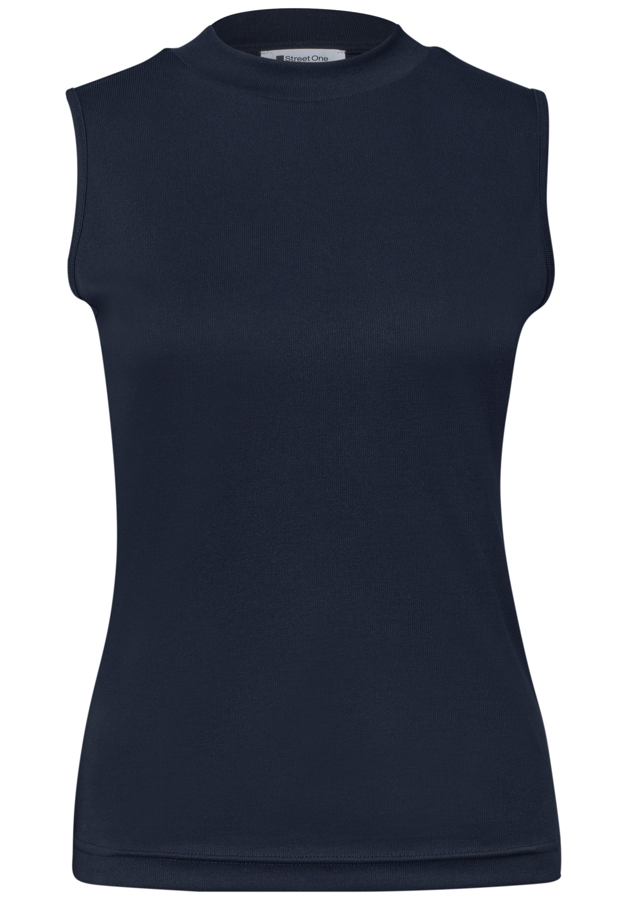 Top im Silk-Look mit Turtle Neck