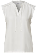 Top mit Strukturmix und Crochet-Details
