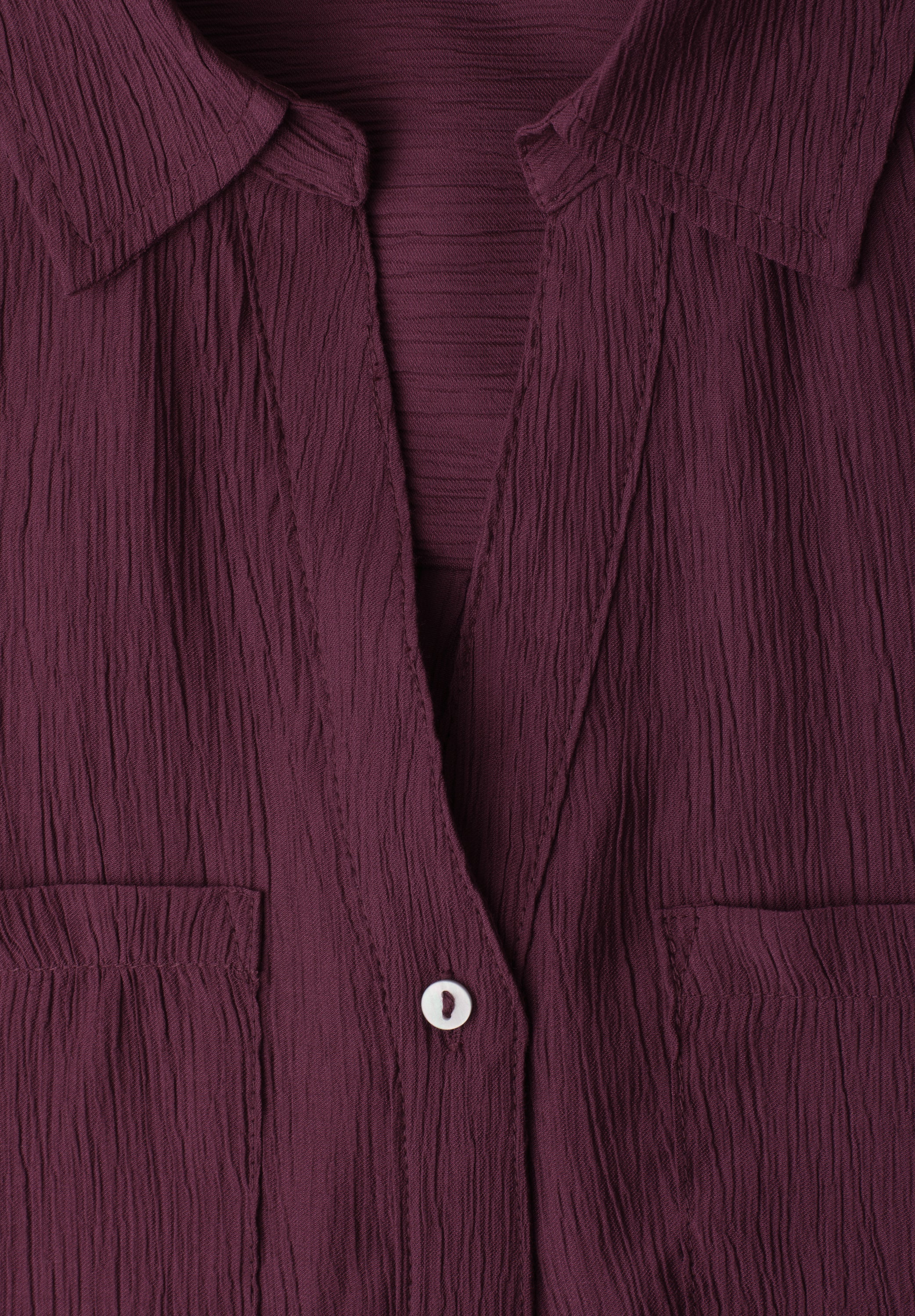 Kurzarm Hemdbluse mit Turn-Up-Details