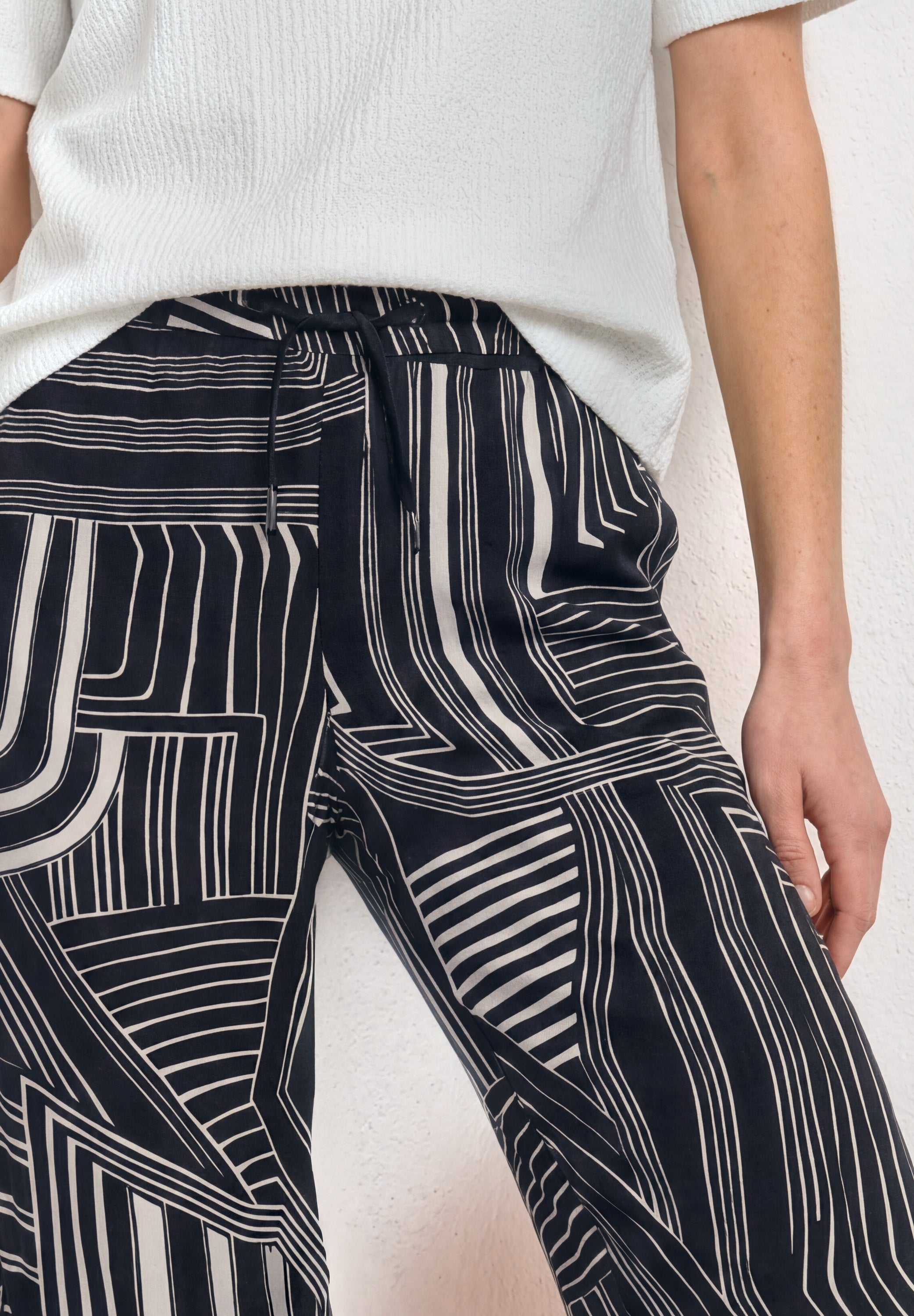 7/8 High Waist Culotte mit Muster
