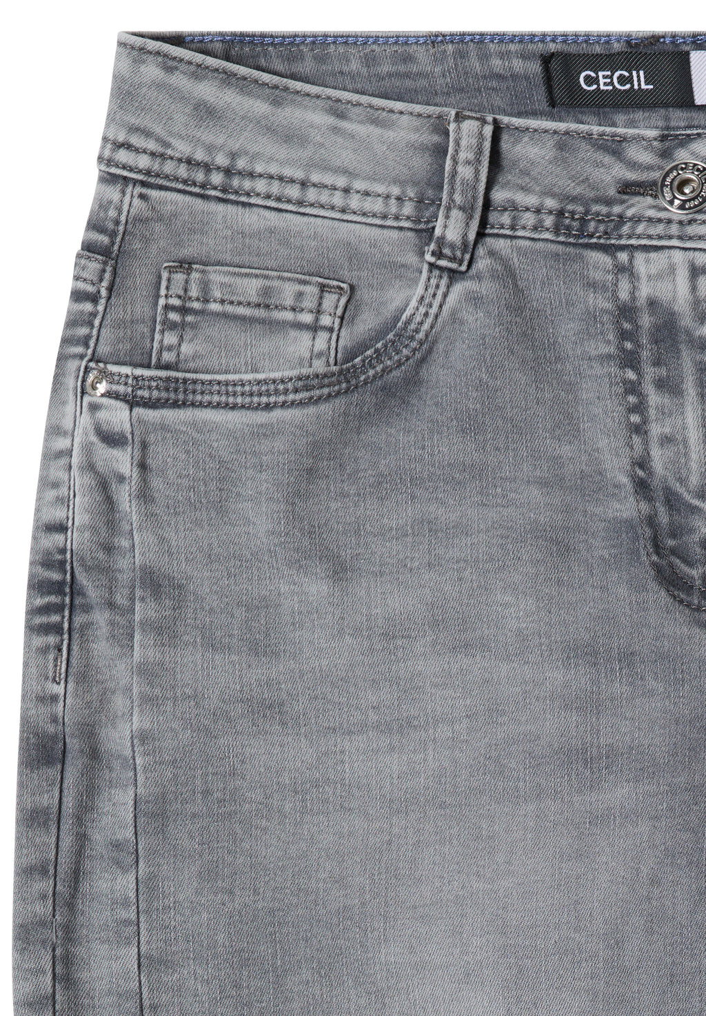 High Waist Barrel Leg Jeans im Loose Fit