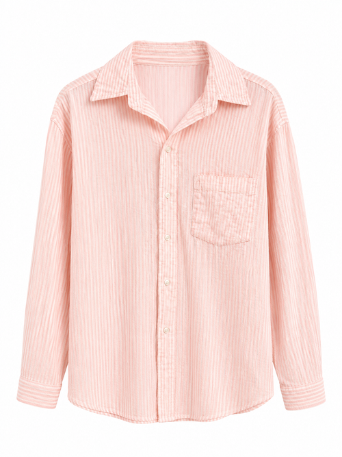 Da. Bluse - Gieck Fashion - rosé gemustert - S