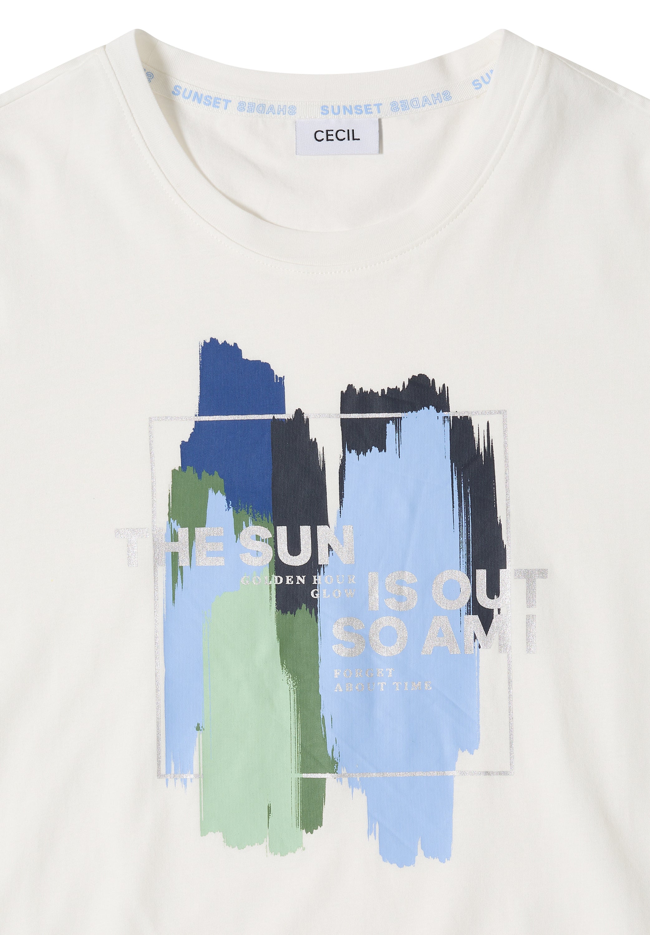 T-Shirt mit Rundhals und Frontprint
