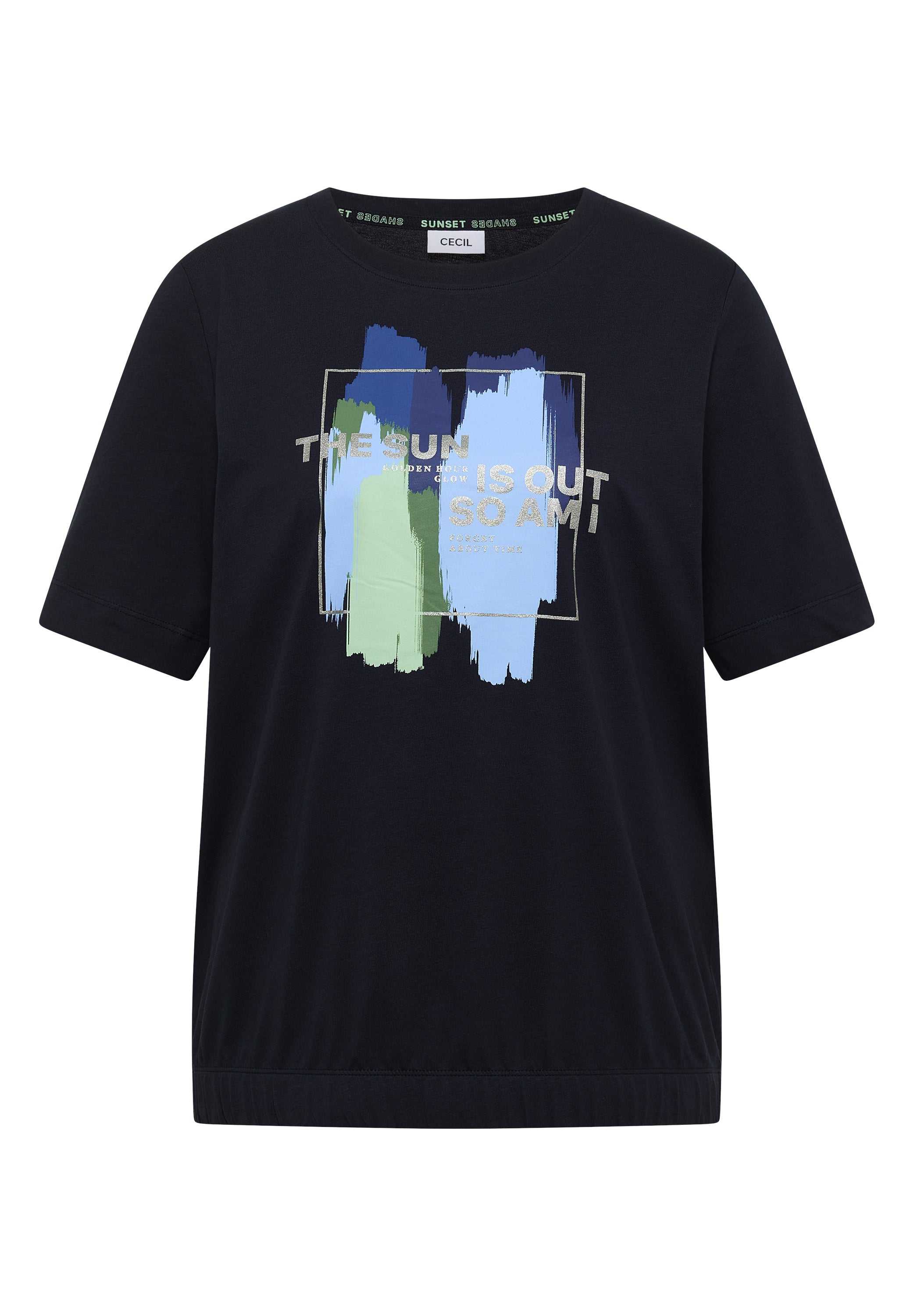 T-Shirt mit Rundhals und Frontprint
