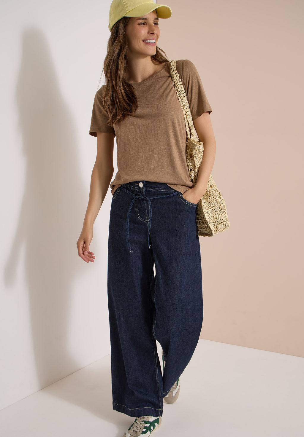 High Waist Wide Leg Jeans im Loose Fit