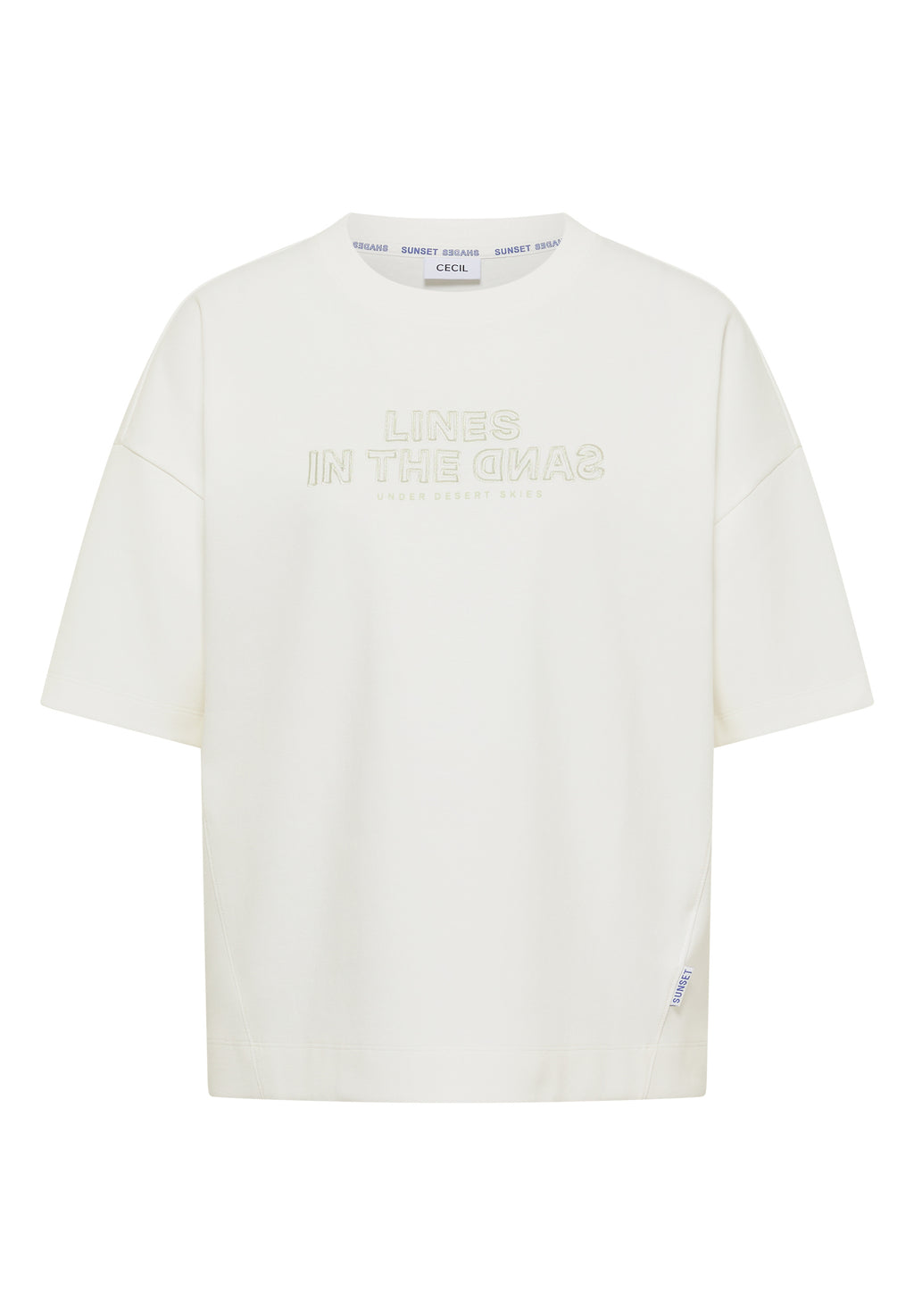 Kurzarm Sweatshirt mit Embroidery