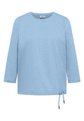 3/4-Arm Shirt mit Rundhals in Unifarbe von Cecil