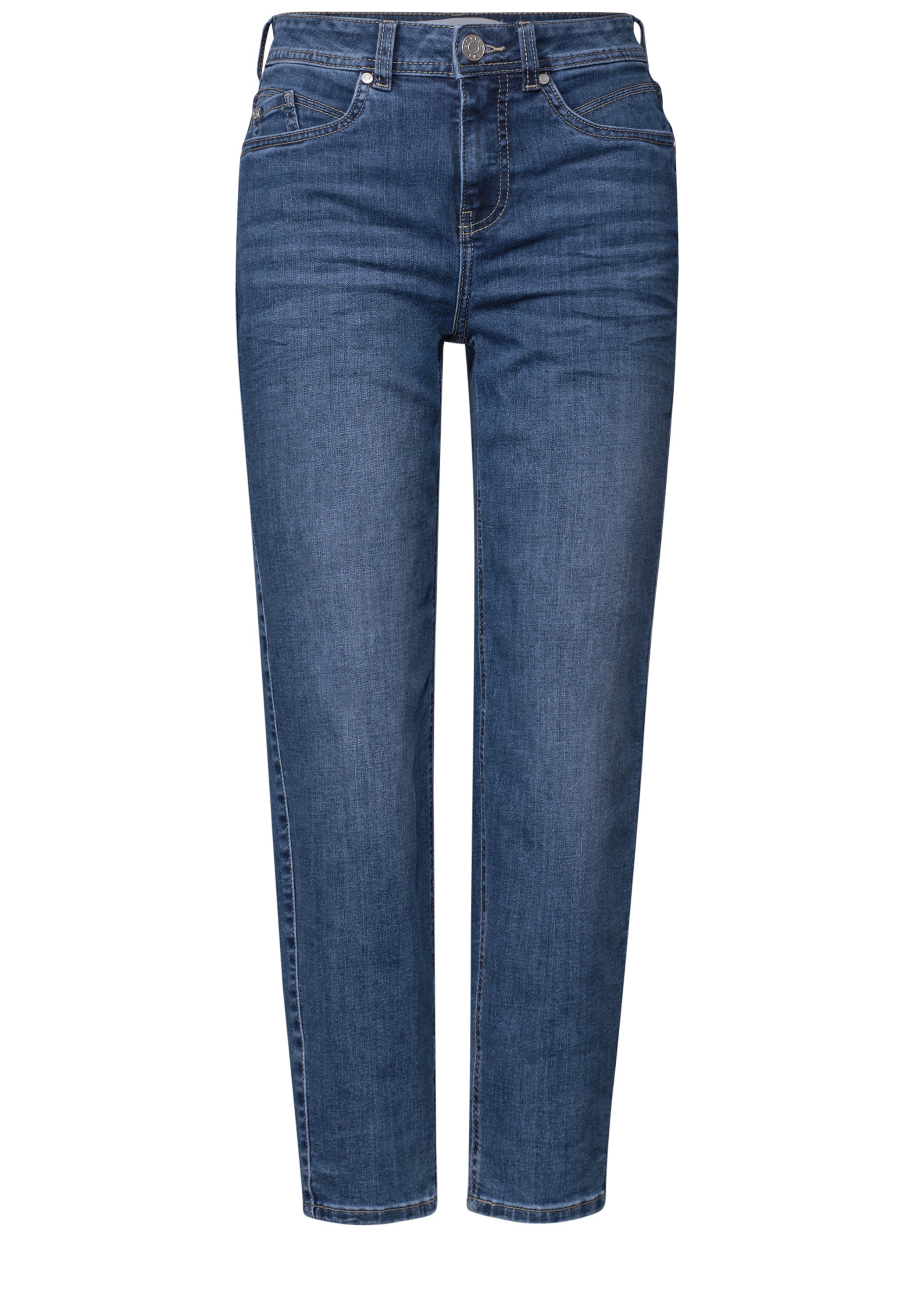 High Waist Barrel Leg Jeans im Loose Fit