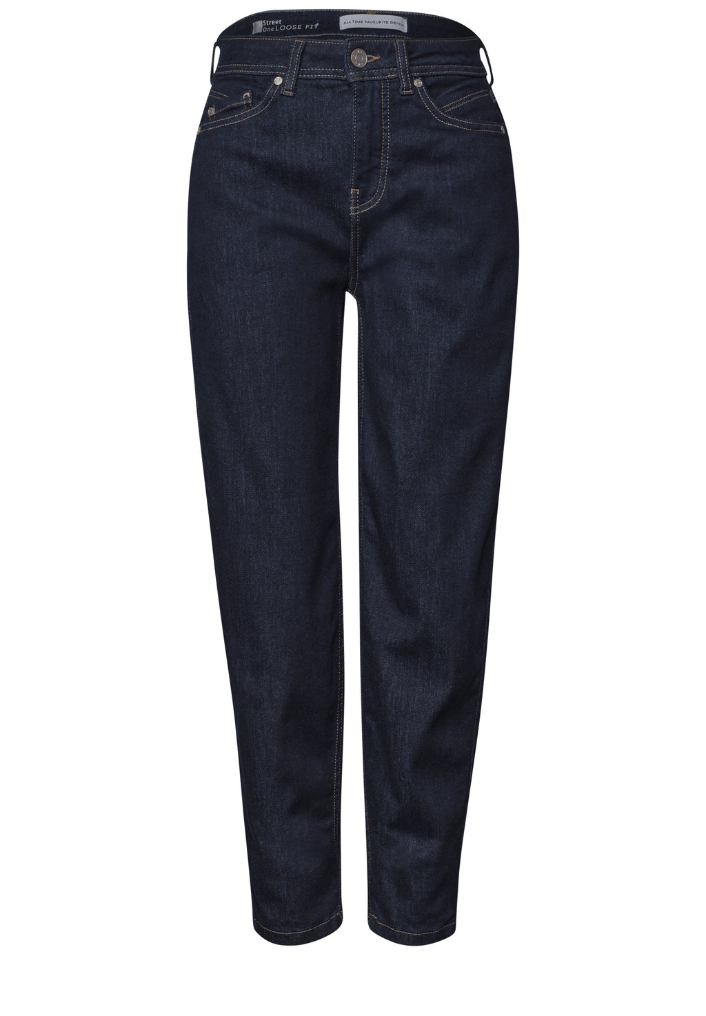 High Waist Barrel Leg Jeans im Loose Fit