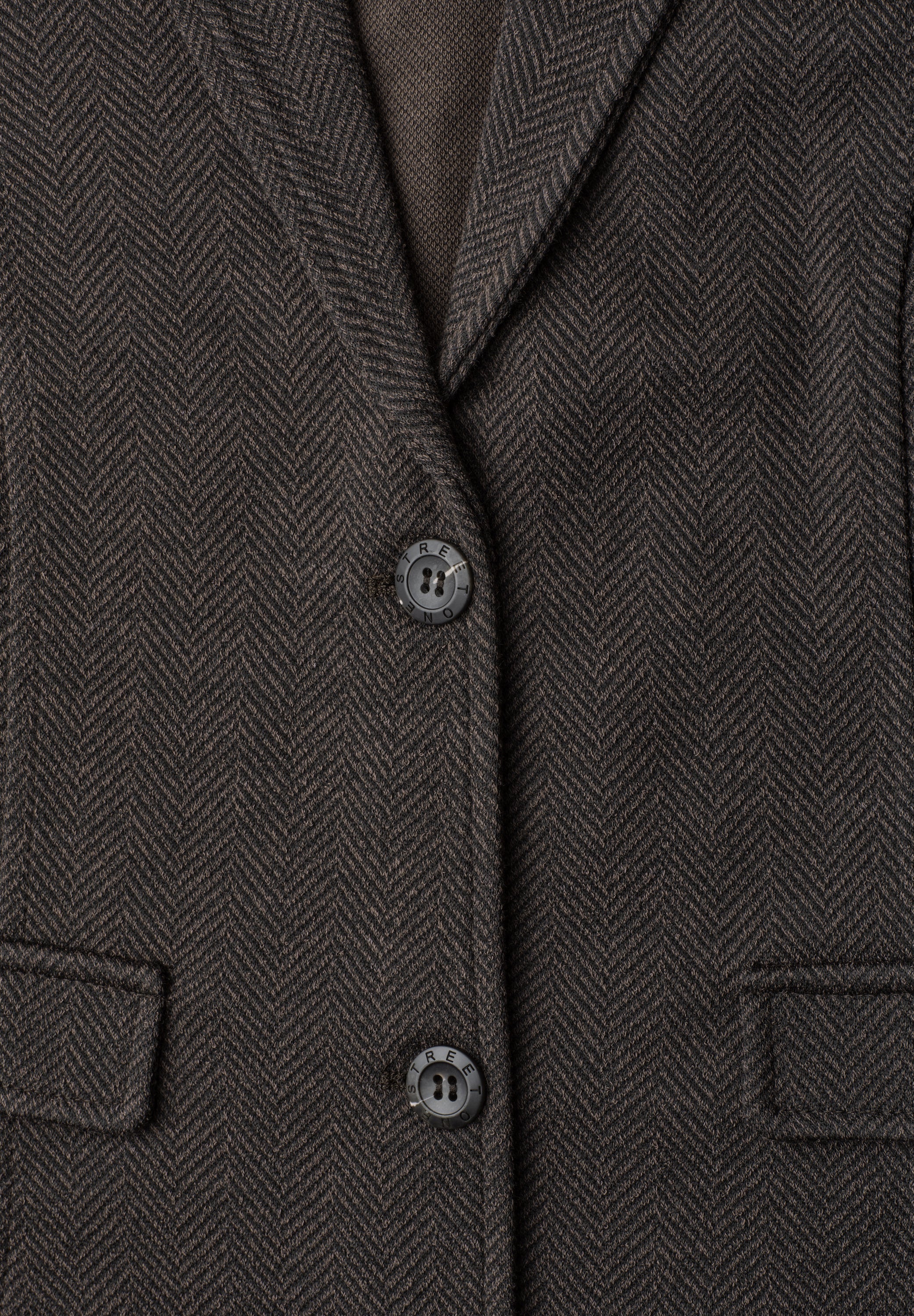 Basic Blazer mit Reverskragen und Dessin