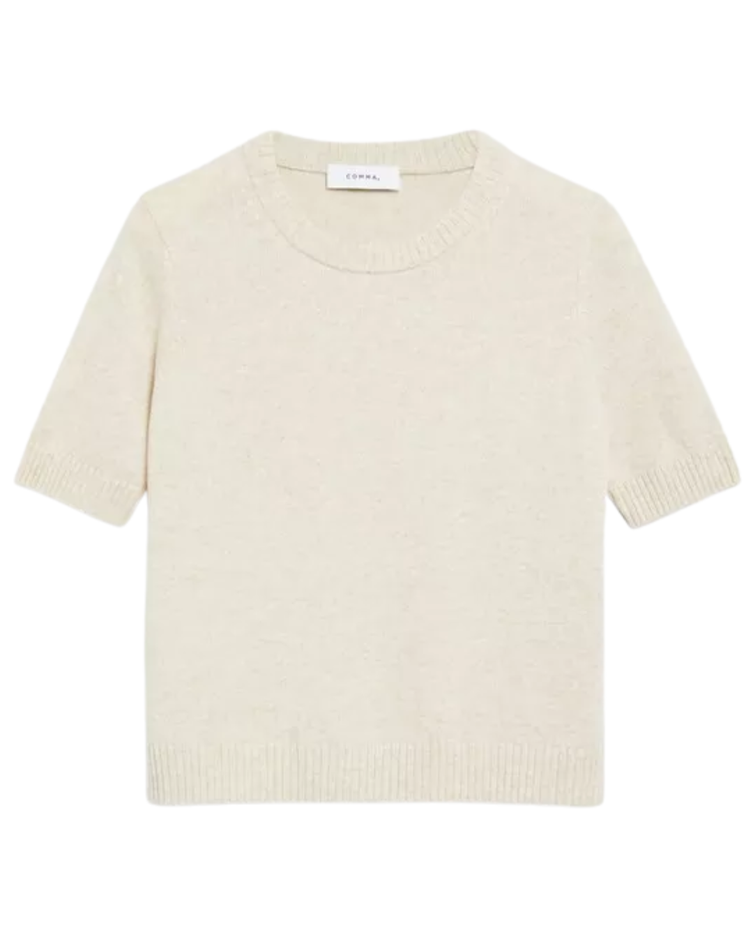 Kurzarmstrickpullover | Comma