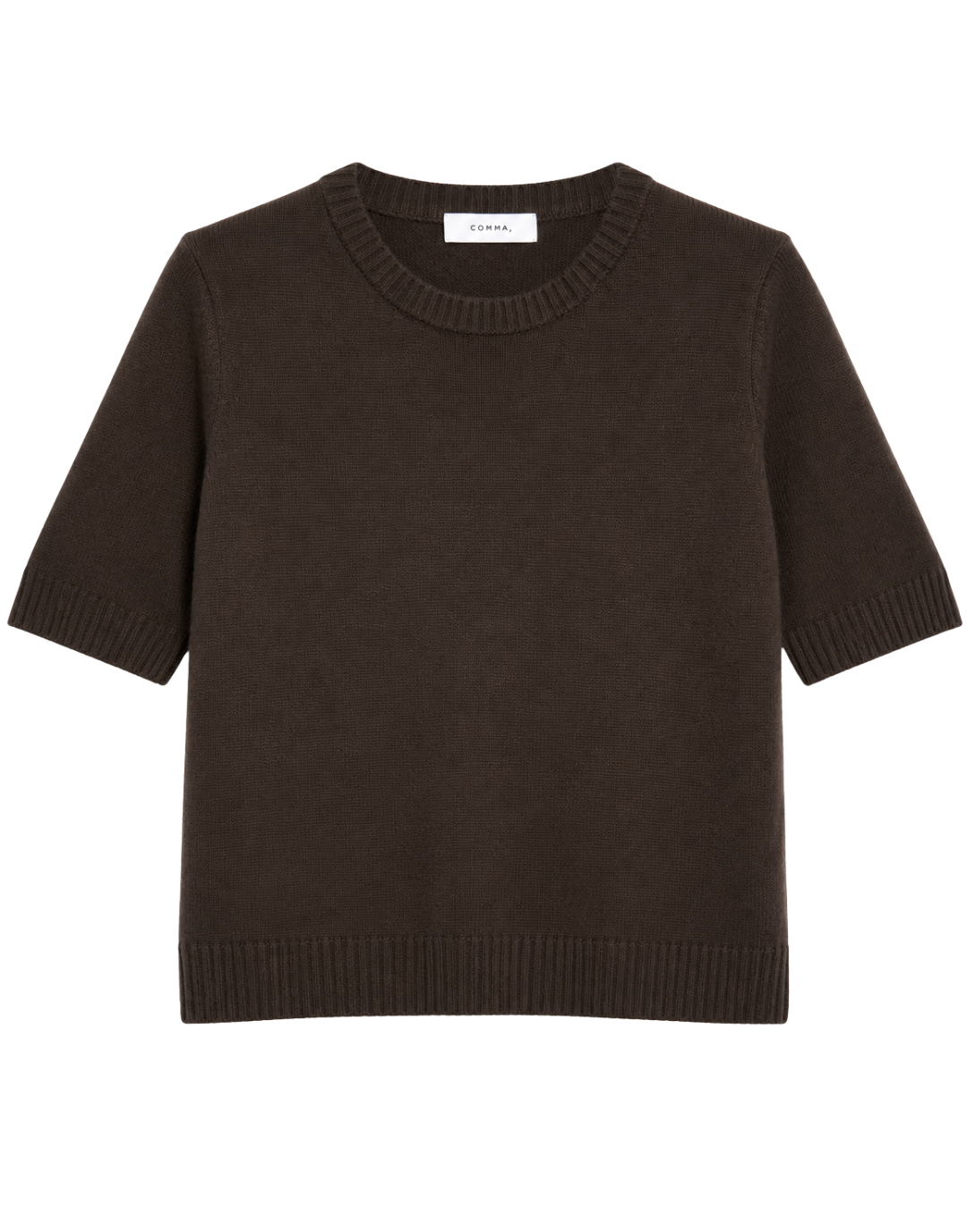 Kurzarmstrickpullover | Comma
