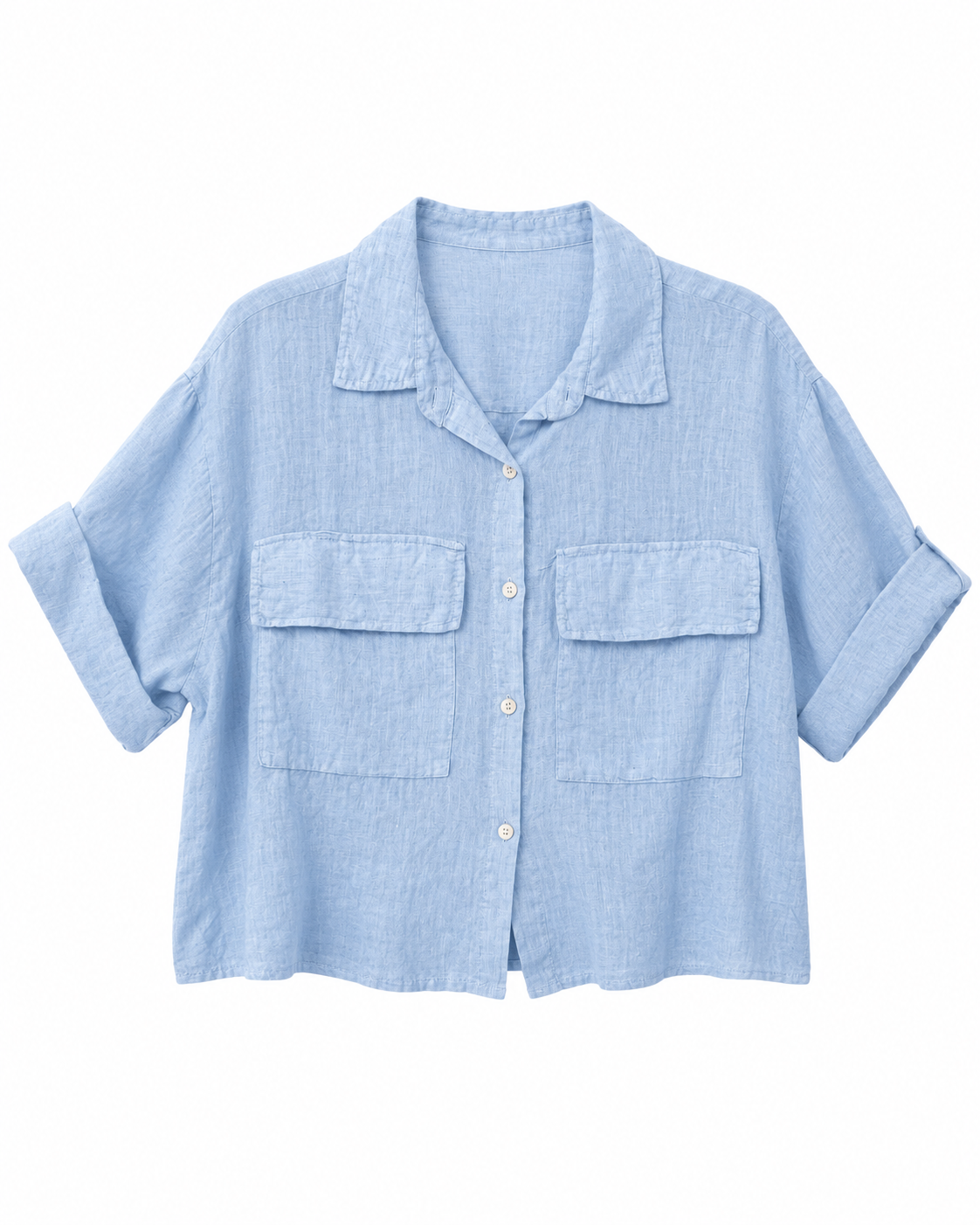 Da. Bluse - Bella Italia - hellblau - one size