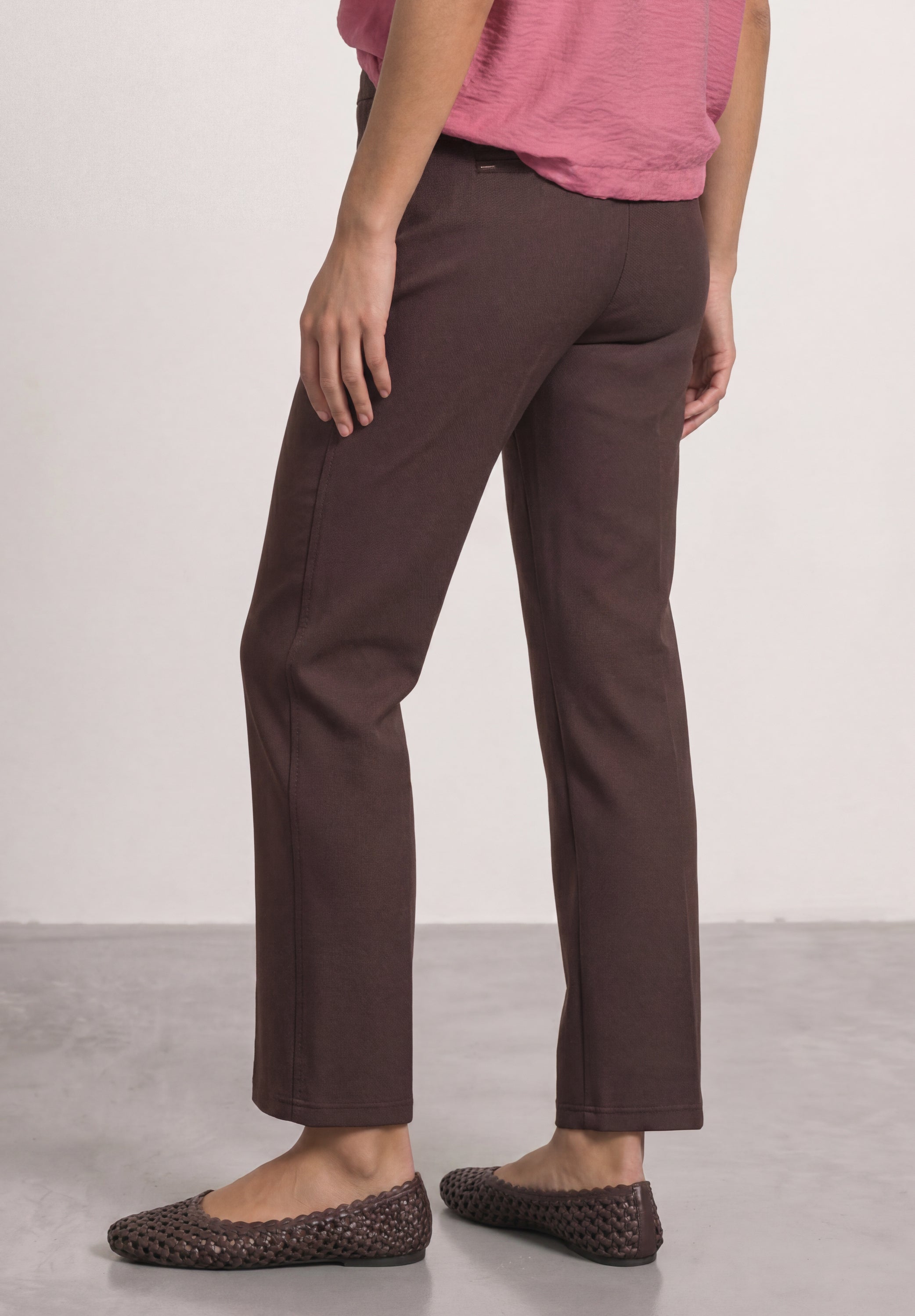High Waist Straight Leg Hose im Casual Fit