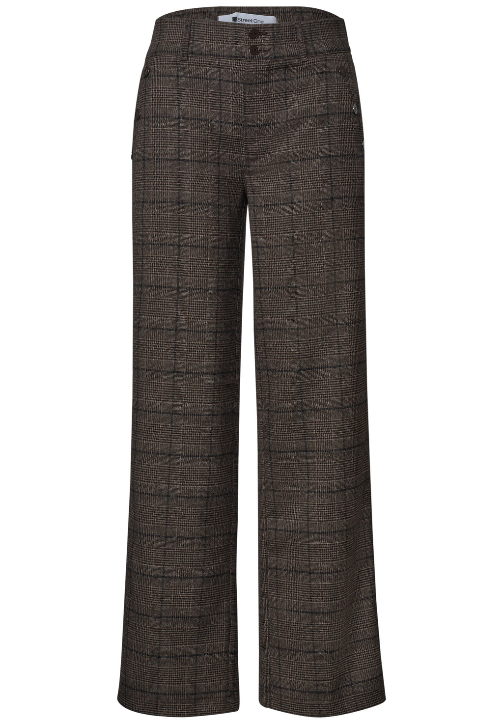 High Waist Straigt Leg Hose im Casual Fit