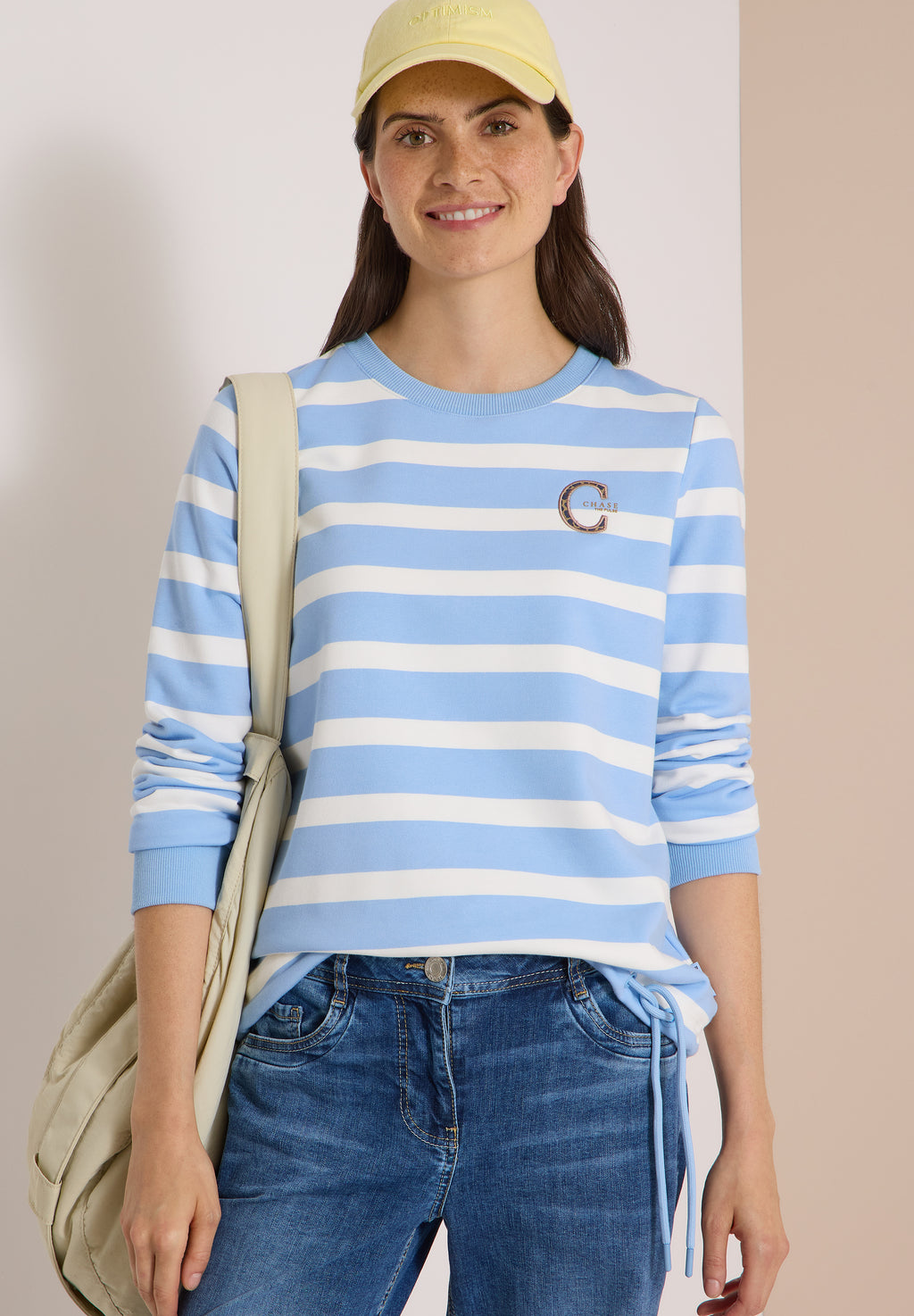 Sweatshirt mit Rundhals und Tunnelzug