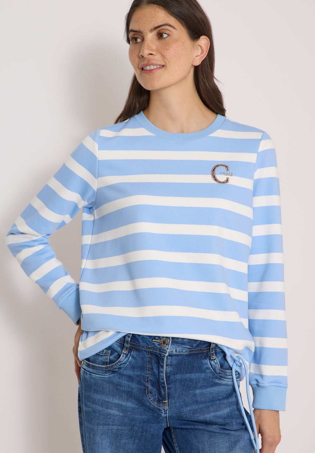 Sweatshirt mit Rundhals und Tunnelzug